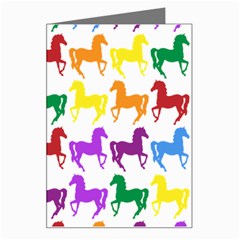 Colorful Horse Background Wallpaper Greeting Card by Amaryn4rt