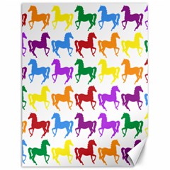 Colorful Horse Background Wallpaper Canvas 12  x 16 