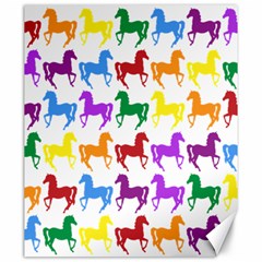 Colorful Horse Background Wallpaper Canvas 20  x 24 