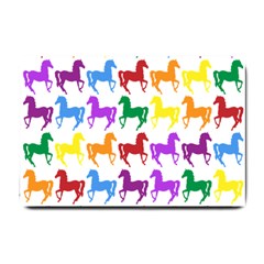 Colorful Horse Background Wallpaper Small Doormat