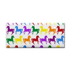 Colorful Horse Background Wallpaper Hand Towel