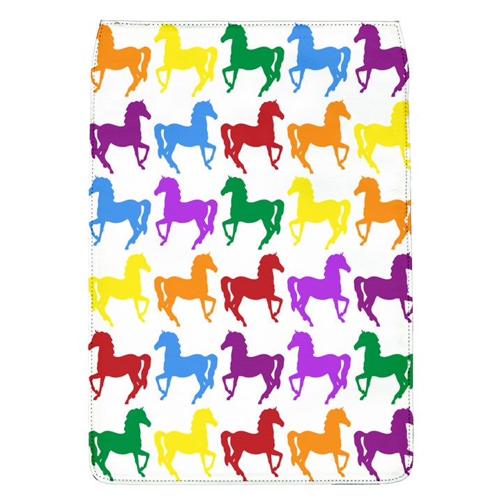 Colorful Horse Background Wallpaper Removable Flap Cover (L)
