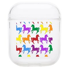 Colorful Horse Background Wallpaper Soft Tpu Airpods 1/2 Case by Amaryn4rt