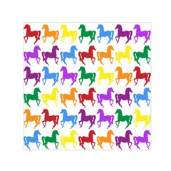 Colorful Horse Background Wallpaper Square Satin Scarf (30  x 30 )