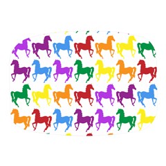 Colorful Horse Background Wallpaper Mini Square Pill Box