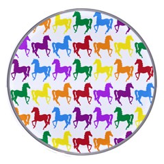 Colorful Horse Background Wallpaper Wireless Fast Charger(White)