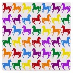 Colorful Horse Background Wallpaper UV Print Square Tile Coaster 
