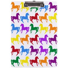 Colorful Horse Background Wallpaper A4 Acrylic Clipboard