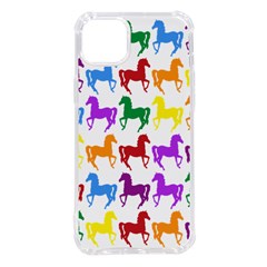 Colorful Horse Background Wallpaper iPhone 14 Plus TPU UV Print Case