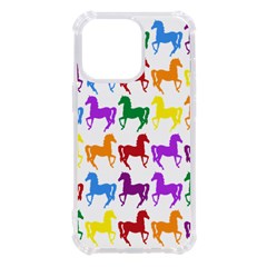 Colorful Horse Background Wallpaper iPhone 13 Pro TPU UV Print Case