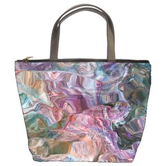 Blended Waves Bucket Bag by kaleidomarblingart