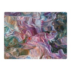 Blended Waves Two Sides Premium Plush Fleece Blanket (mini) by kaleidomarblingart