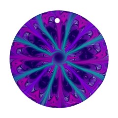 Wallpaper Tie Dye Pattern Ornament (round) by Ravend