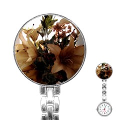 Lilies-1-1 Stainless Steel Nurses Watch by bestdesignintheworld