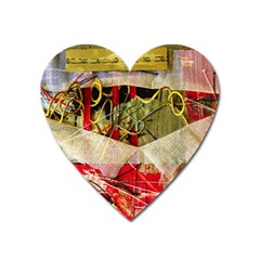 Collage Heart Magnet by bestdesignintheworld