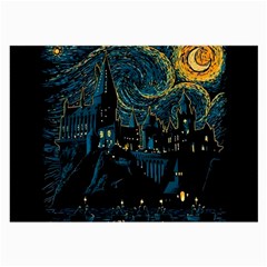 Castle Starry Night Van Gogh Parody Large Glasses Cloth (2 Sides)