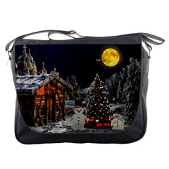 Christmas Landscape Messenger Bag