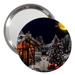 Christmas Landscape 3  Handbag Mirrors Front