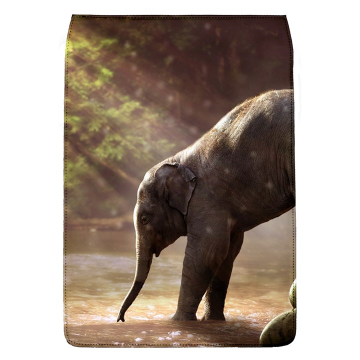 Baby Elephant Watering Hole Removable Flap Cover (L)