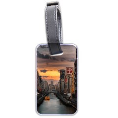 River Buildings City Urban Luggage Tag (two Sides)