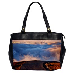 Landscape Sky Clouds Mountain Road Oversize Office Handbag