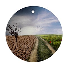 Climate Landscape Round Ornament (two Sides)