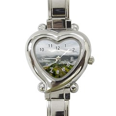 Residential Paddy Field Step Cloud Heart Italian Charm Watch