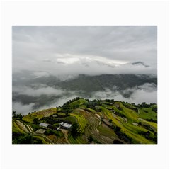 Residential Paddy Field Step Cloud Small Glasses Cloth