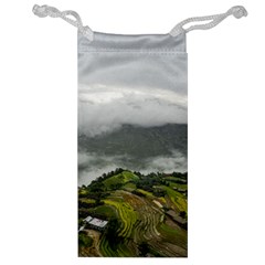 Residential Paddy Field Step Cloud Jewelry Bag