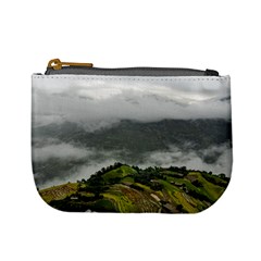 Residential Paddy Field Step Cloud Mini Coin Purse