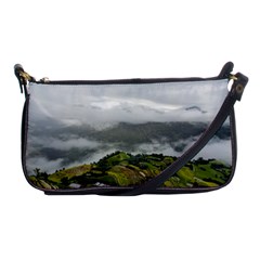 Residential Paddy Field Step Cloud Shoulder Clutch Bag