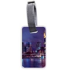 Frankfurt City Skyline Skyscraper Luggage Tag (one Side)