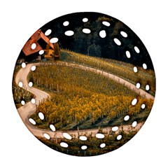 Vineyard Agriculture Farm Autumn Ornament (round Filigree)