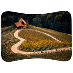 Vineyard Agriculture Farm Autumn Velour Seat Head Rest Cushion by Sarkoni