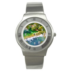 River Waterfall Stainless Steel Watch by Sarkoni