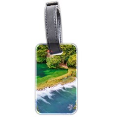 River Waterfall Luggage Tag (two Sides) by Sarkoni