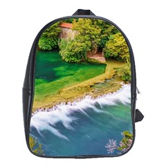 River Waterfall School Bag (xl) by Sarkoni