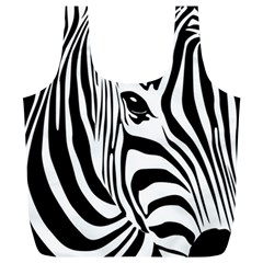 Animal Cute Pattern Art Zebra Full Print Recycle Bag (xl) by Amaryn4rt