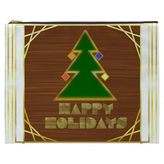 Art Deco Holiday Card Cosmetic Bag (xxxl) by Amaryn4rt