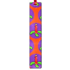 Christmas Candles Seamless Pattern Large Book Marks by Amaryn4rt