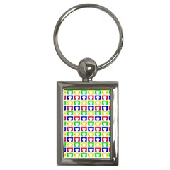 Colorful Seamless Pattern Key Chain (rectangle) by Amaryn4rt