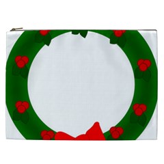 Holiday Wreath Cosmetic Bag (xxl) by Amaryn4rt