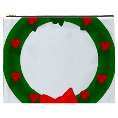 Holiday Wreath Cosmetic Bag (xxxl) by Amaryn4rt