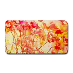 Monotype Art Pattern Leaves Colored Autumn Medium Bar Mat by Amaryn4rt