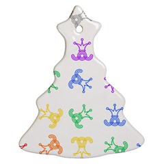 Rainbow Clown Pattern Ornament (christmas Tree)  by Amaryn4rt