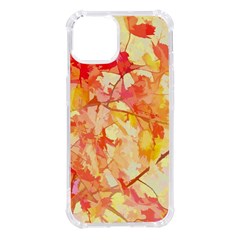 Monotype Art Pattern Leaves Colored Autumn Iphone 14 Tpu Uv Print Case