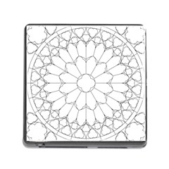 Roses Stained Glass Memory Card Reader (square 5 Slot) by Amaryn4rt