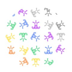 Rainbow Clown Pattern Pop Socket by Amaryn4rt