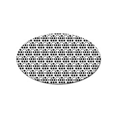 Seamless Honeycomb Pattern Sticker Oval (100 Pack)