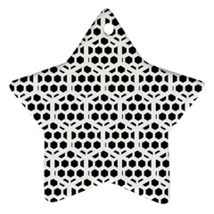 Seamless Honeycomb Pattern Star Ornament (two Sides) by Amaryn4rt